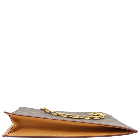 Louis Vuitton  Legacy Monogram Canvas Chain Clutch Brown - Picture 9 of 13